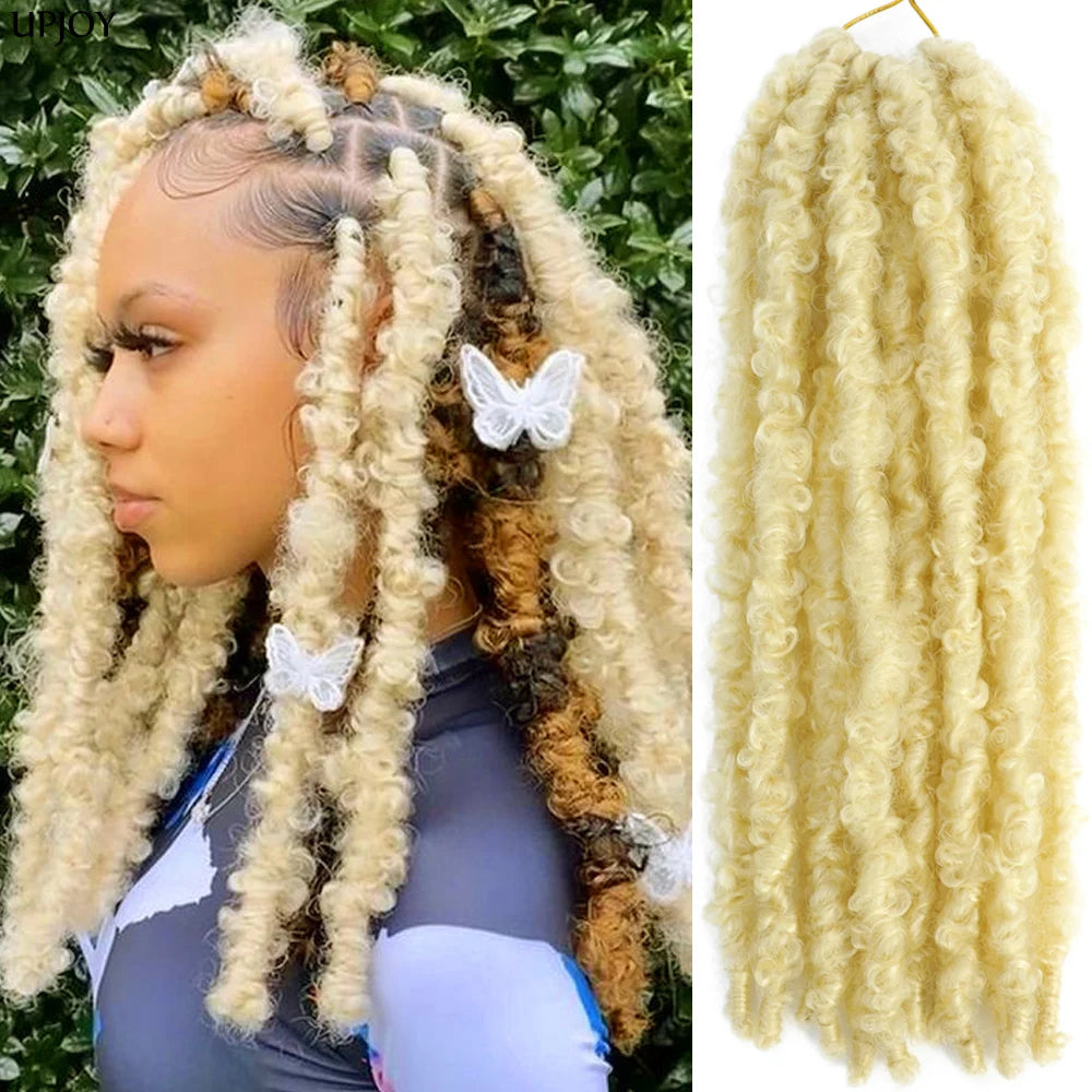 Butterfly Locs Crochet Hair 12 inch Handmade Butterfly Soft Locs Crochet Hair Extensions Synthetic Braiding Hair 12Strands/pack Badiee Stylez