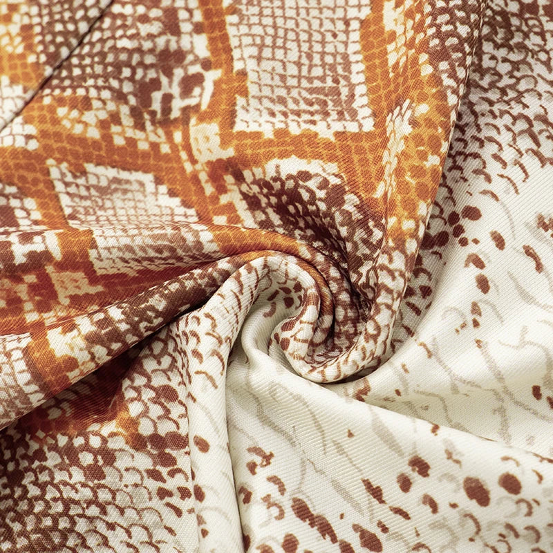 CUTENOVA Women'S Full-Body Printed Hanging Neck Tie Backless Skinny Five Points Jumpsuit Simple Casual Sexy Street Jumpsuit