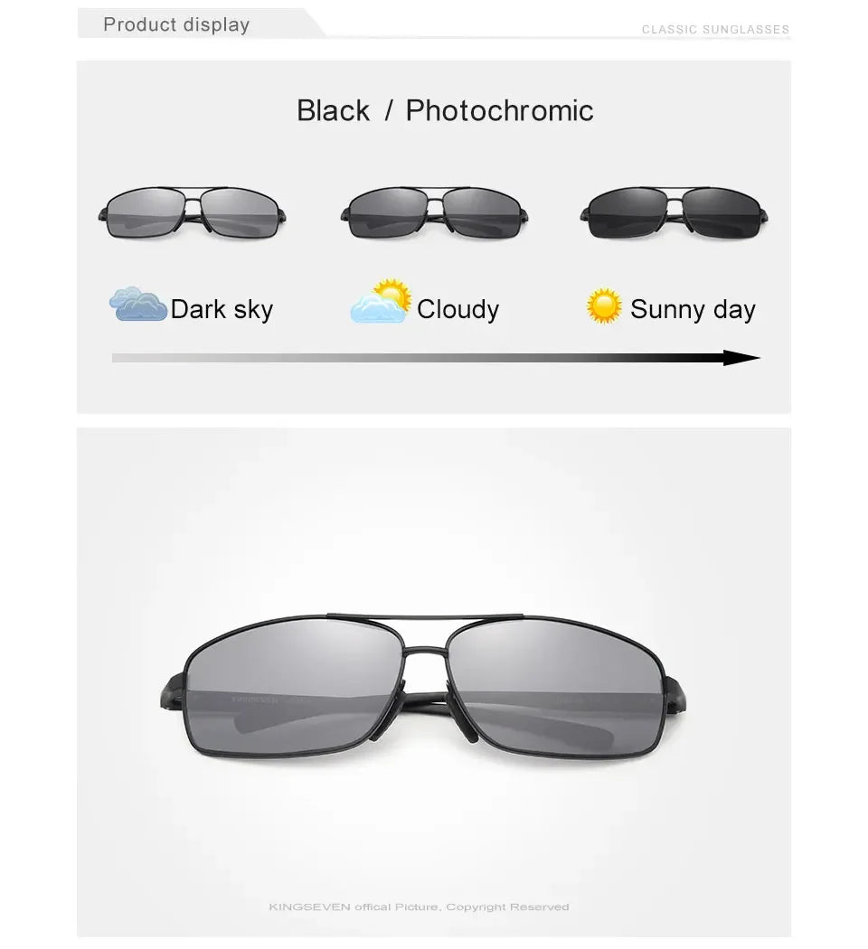 KINGSEVEN Fashion Designer Aluminum Polarized Sunglasses Sun Glasses Vintage UV400 For Men/Women Eye Protection Eyewear