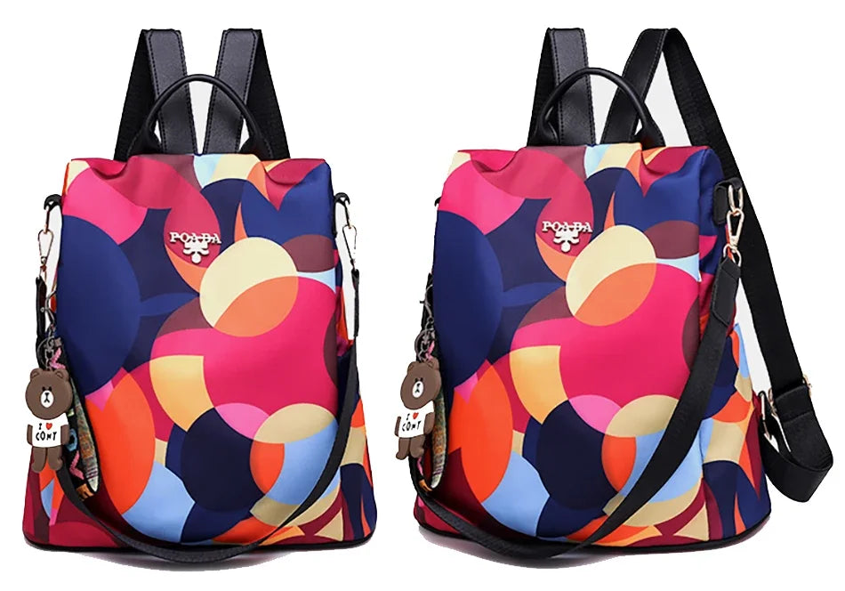 Fashion Backpack Women Oxford Cloth Shoulder Bag 2024 School Bags For Teenage Girls Light Ladies Travel Bagpack Mochila Feminina