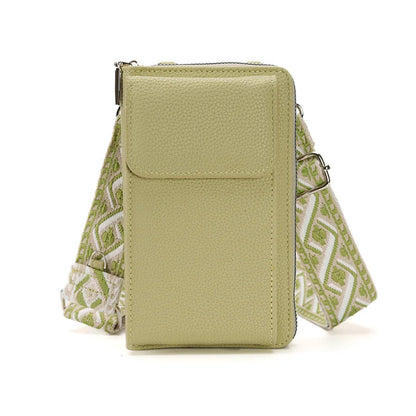 Buylor сумка для телефона PU Leather Cell Phone Bag Fashion Crossbody Bag Luxury Designer Ladies Shoulder Bag With Small Wallets green