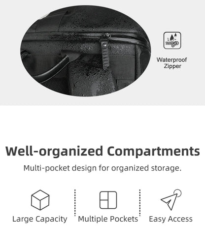 HcanKcan Expandable Roll Top Backpack Large Capacity Travel Outdoor Backpack Waterproof 17” Laptop Backpack Travel Camping Bags