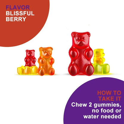 Iron Gummies - Contains Vitamin C To Support Red Blood Cell Production and Energy Levels, Improve Anemia, and Enhance Immunity