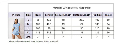 2025 New Women's Pajama Sets Pj Shorts Short Sleeve Lounge Wear Set Soft Comfy Stretch Casual Summer T-Shirt Shorts Fashion Hot