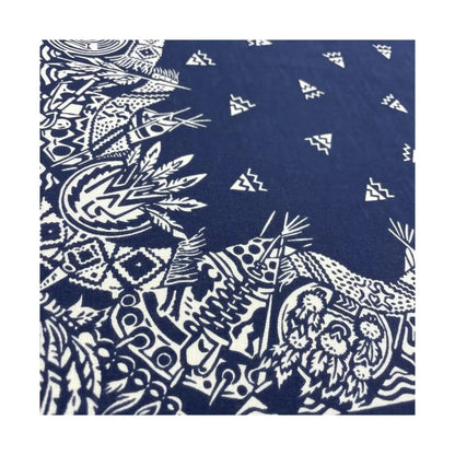 Popular Hip Hop Navy Blue Cashew Flower Bandana Men Women Outdoor Headbands Hair Band Wrist Wrap Amoeba Scarves Hair Accessories
