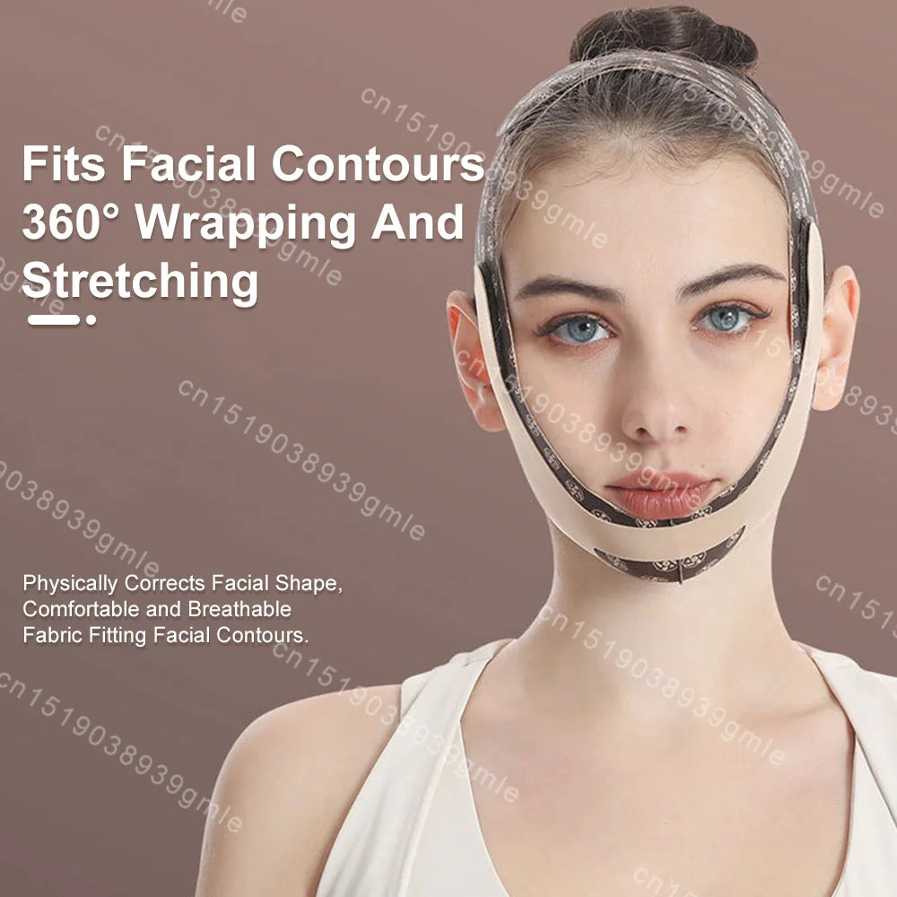 Reusable Face Slimming Bandage V Line Face Shaper Women Chin Cheek Lift Up Belt Facial Massage Strap Face Skin Care Beauty Tools