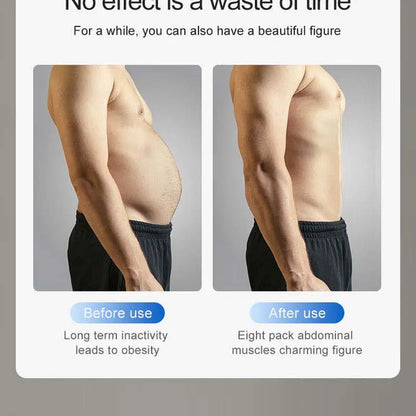 Abs Trainer EMS Abdominal Muscle Stimulator Electric Toning Belt USB Recharge Waist Belly Weight Loss Home Gym Fitness Equiment