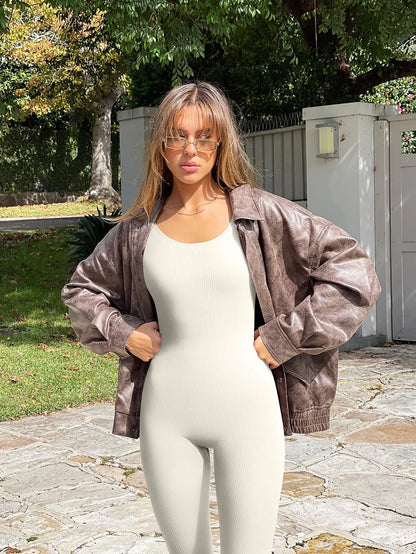 Women's Yoga Jumpsuit Seamless Sports Yoga Bodysuit Fashionable Fitness Sportwear Yoga Romper Badiee Stylez