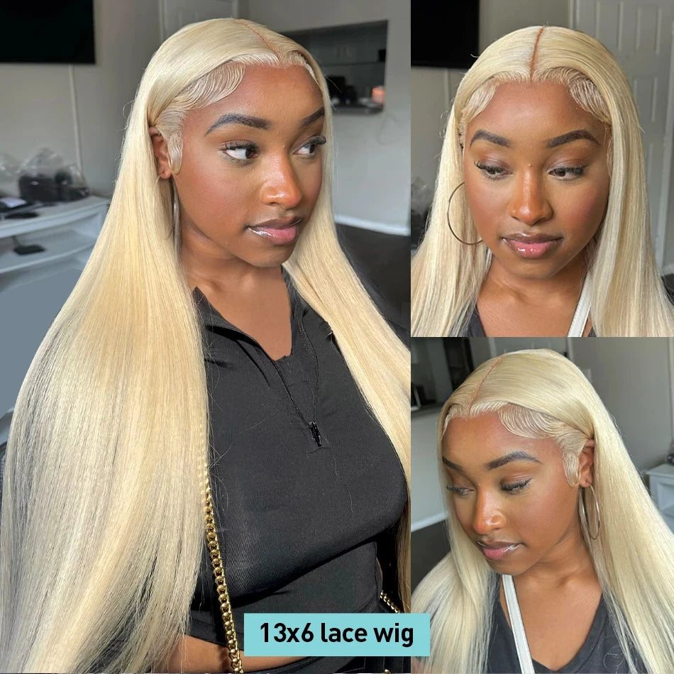 Wiggogo 613 Hd Lace Frontal Wig 13X4 13X6 Hd Lace Wig Blonde Lace Front Human Hair Wigs Straight Lace Front Wigs Human Hair