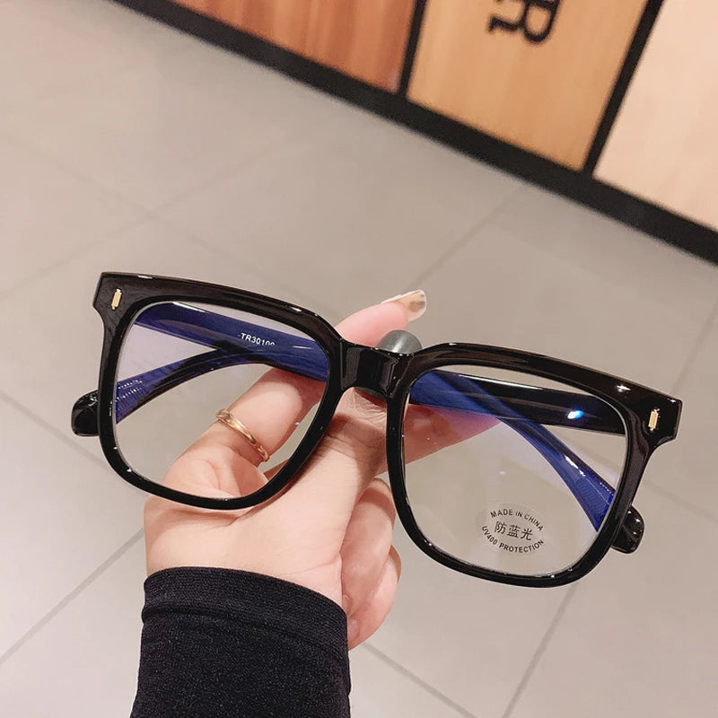 Transparent Computer Glasses Frame Women Men Anti Blue Light Round Glasses Blackout Glasses Optical Glasses Lenses Badiee Stylez