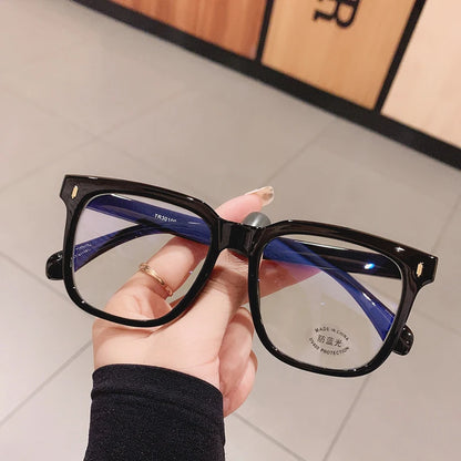 Transparent Computer Glasses Frame Women Men Anti Blue Light Round Glasses Blackout Glasses Optical Glasses Lenses Badiee Stylez