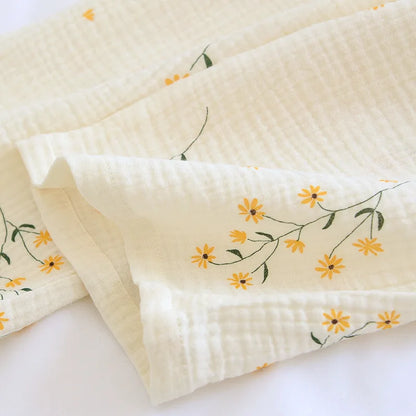 Fdfklak 2025 Spring Crepe Kimono Long Sleeve Home Clothes Female Sleepwear Gauze Cotton V-Neck Home Suit Women's Pajama