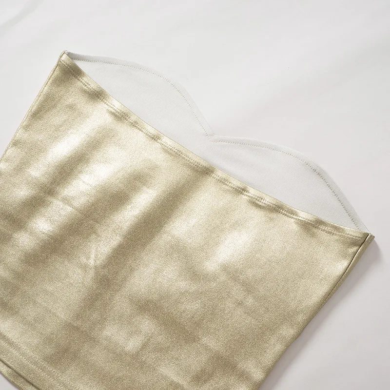 Strapless Backless Sexy Y2K Crop Top Corset Party Club Outfits for Women Tube Vest Autumn Winter Sleeveless Skinny Bustier Tops