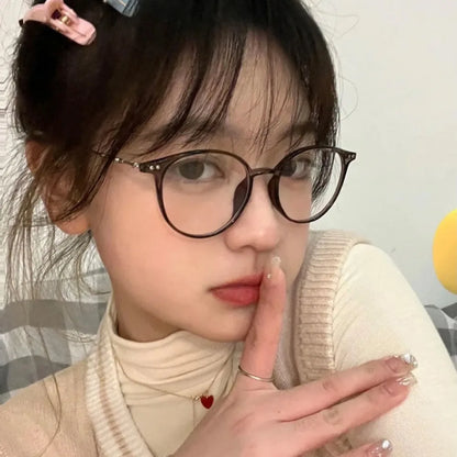 Korean Women Lady Students Anti-Radiation Glasses Computer Eyewear Badiee Stylez