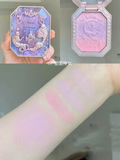 Flower Knows Cheek Blush Moonlight Mermaid Tri-Color Gradient Blusher in Matte Finish Vegan Cruelty Free Private Label Makeup 01