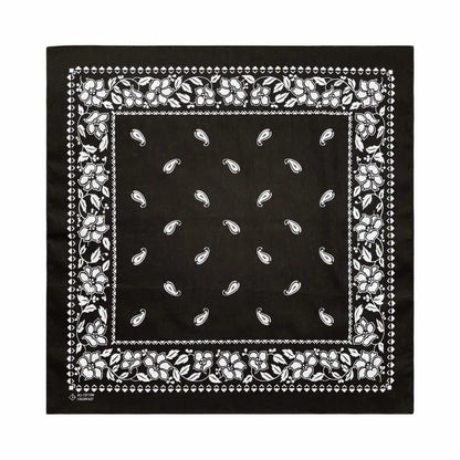 Popular Hip Hop Navy Blue Cashew Flower Bandana Men Women Outdoor Headbands Hair Band Wrist Wrap Amoeba Scarves Hair Accessories f-298