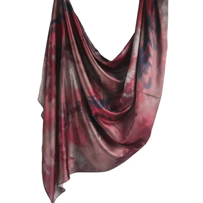 180×85cm Water Print Shawl Hijab Scarves Muslim Ethnic Woman Chiffon Silk Bandanas Printed Hijabs 2025 06 >8Y