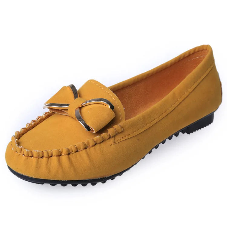 Women's Flat Shoes Fashion Casual Lofers 2023 Ladies Elegant Butterfly-Knot Comfortable Shoes Women Soft Classic Office Shoes
