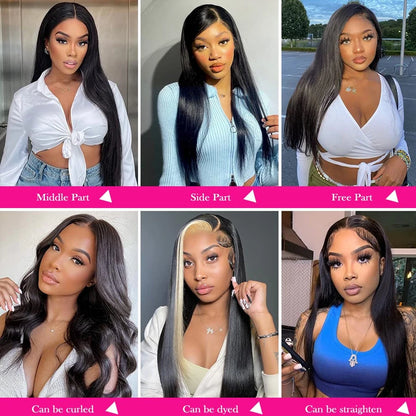 360 Full Lace Frontal Wig 13x6 Straight Glueless Lace Front Wig Brazilian Human Hair Wigs For Black Women 13x4 Lace Wig