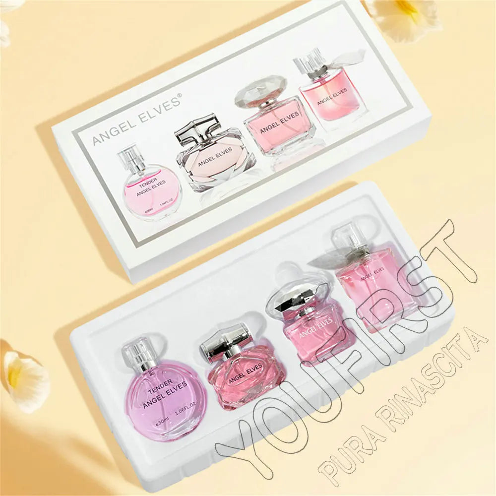 Gift Box 4Pcs Set Perfume Women 120ml Club De Nuit Perfumes De Mujer Lasting Fragrance Parfum Femme Floral Fruity Scent Spray Badiee Stylez