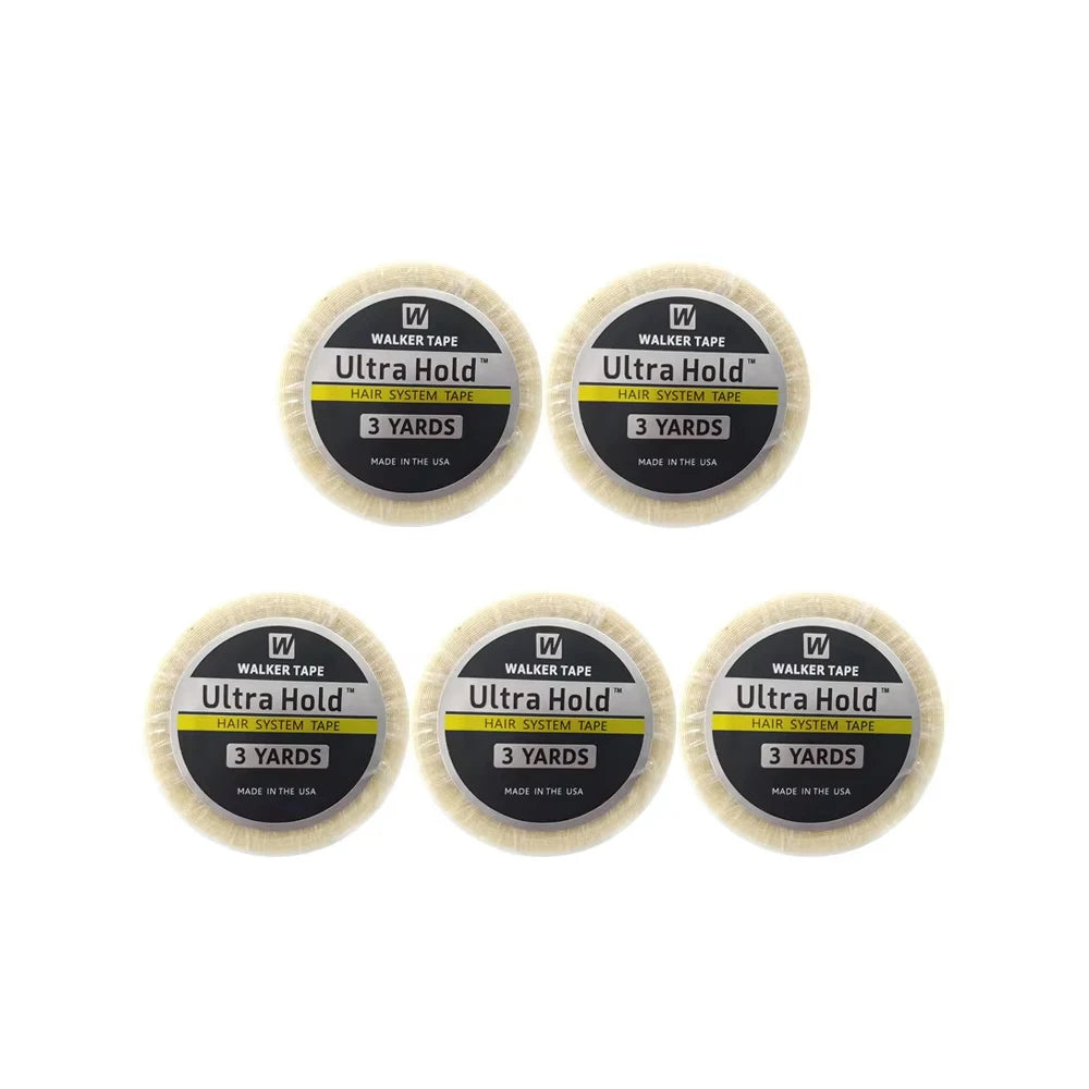 Wholesale 5/10PCS 3YARDS 0.8cm WALKERS TAPE Lace Front Hair SystemTape Extension Ultra Hold Walker Tape double wig adhesive