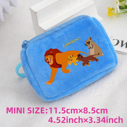 The Lion King Coin Purse Mini Coin Key Bag Money Pocket Plush Wallet Kid Cartoon Cute Moneybag Kawaii Birthday Gift Storage Bag