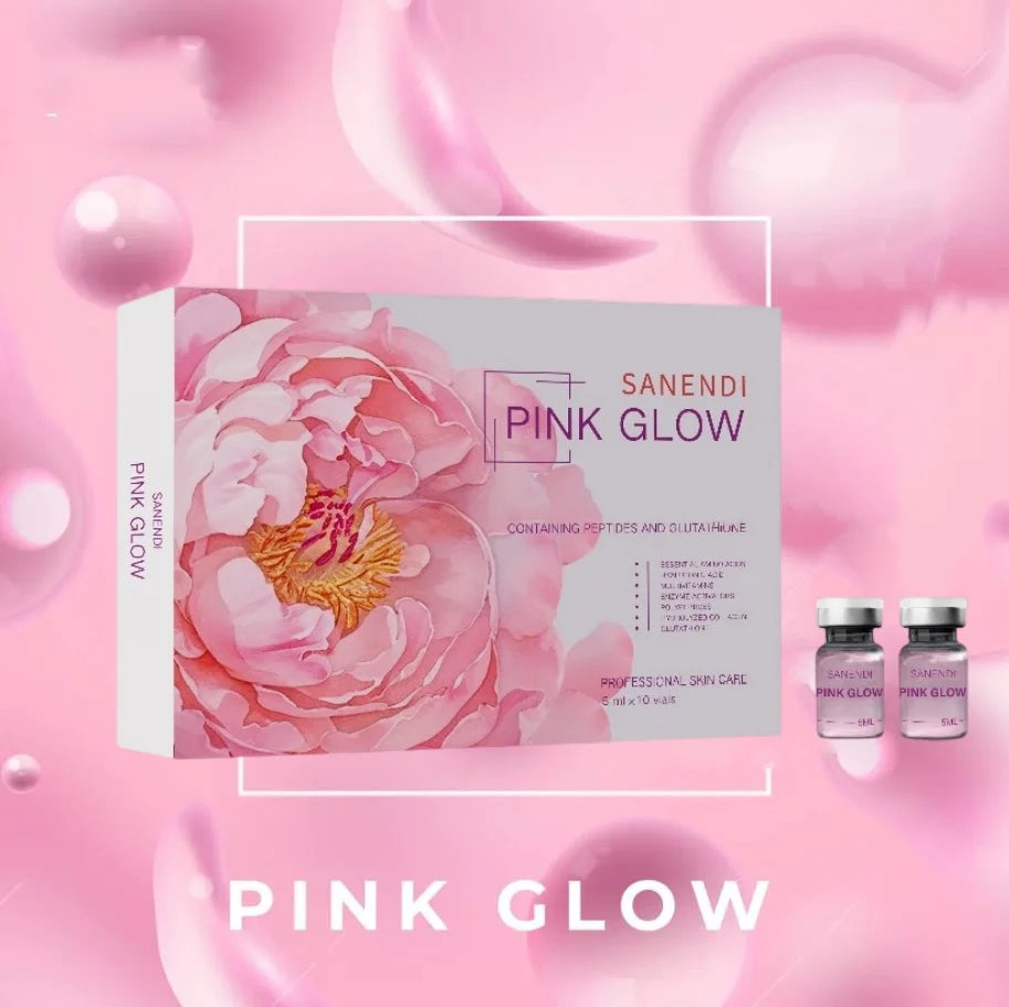 Korean Pink Glow Liquid Peptide Dr.Pen Serum for Facial Nicotinamide Booster Brightening Fine Line 10vials*5ML