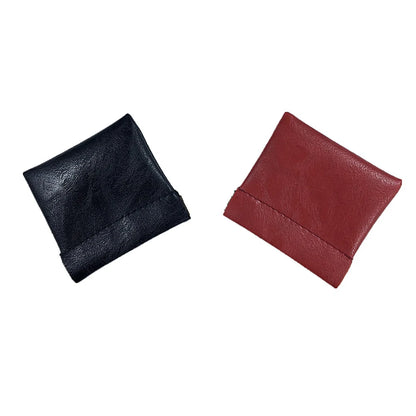 Pu Leather Coin Purse Women Men Small Mini Short Wallet Bag Money Change Key Earbuds Travel Credit Card Holder for Kids Girl