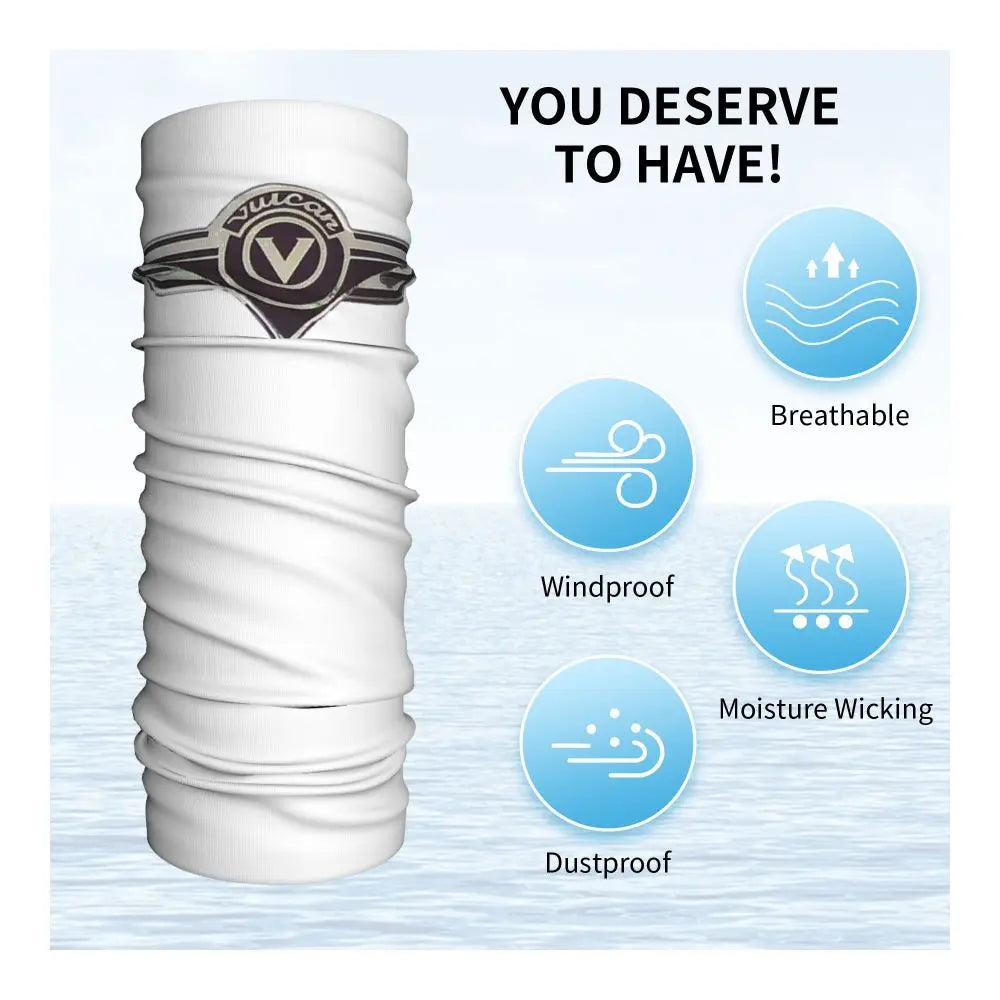 Vulcan Motorcycle Modren Bandana Neck Cover Printed Wrap Scarf Multi-use Headwear Outdoor Sports Unisex Adult Washable