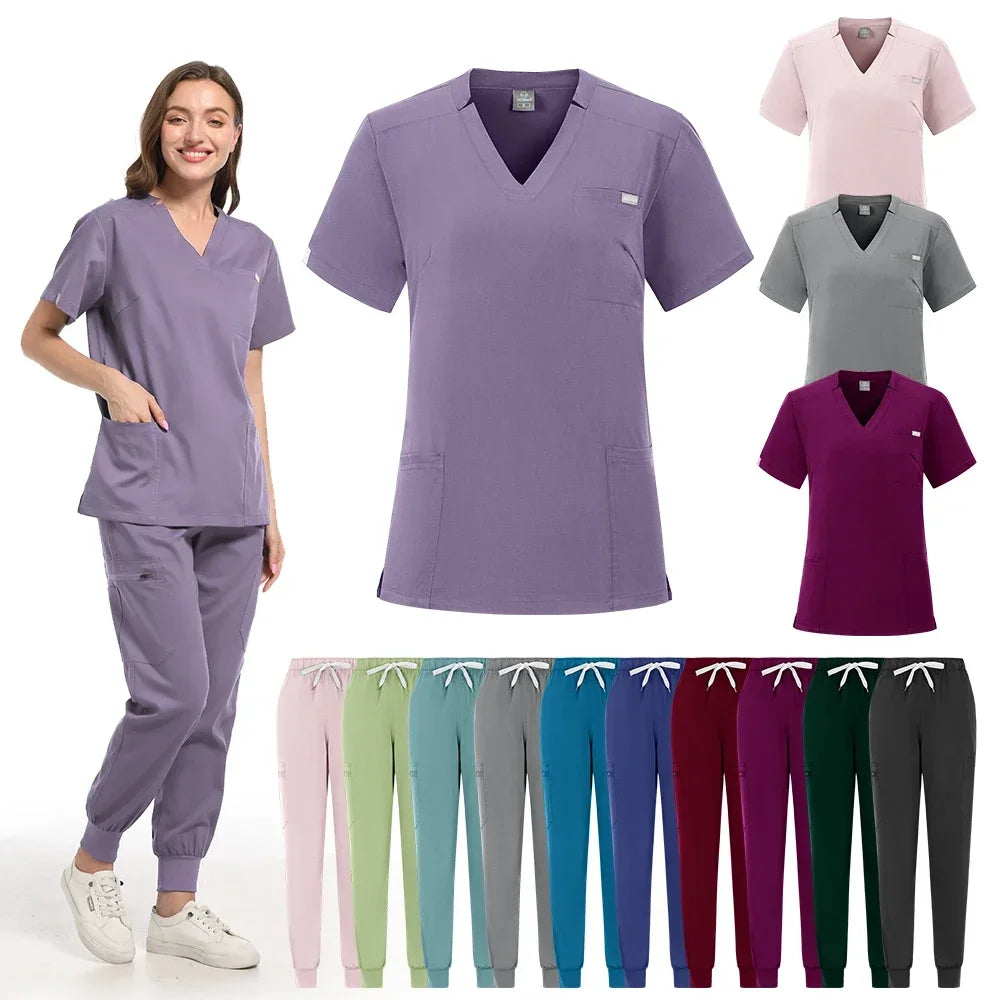 Wholesale Operating Room Medical Uniform Scrubs Hospital Working Scrubs Set Medical Supplies Nurse Dental Surgery Suit Workwear Badiee Stylez