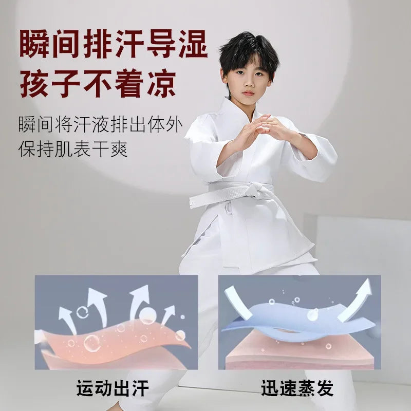 New Breathable karate uniform for kids and adults lightweight pants and jackets martial arts uniform with free belt for students Badiee Stylez