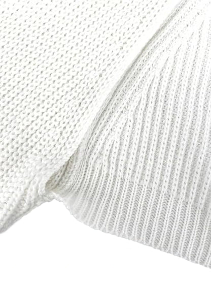 Shrug Raglan Sleeve Open Front Cardigan Elegant Solid Color Ribbed Knitted Cardigan For Spring & Fall Women's Clothing