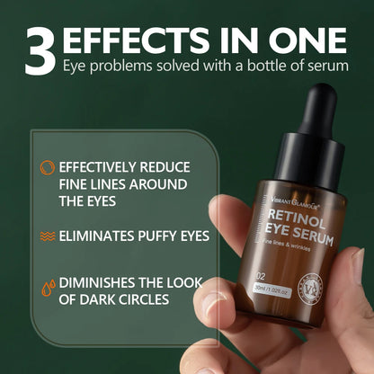 Anti Wrinkle Retinol Eye Serum Dark Circle Eye Bags Remover Whitening Brightening Skin Moisturizer Lightening Cream Eye Care