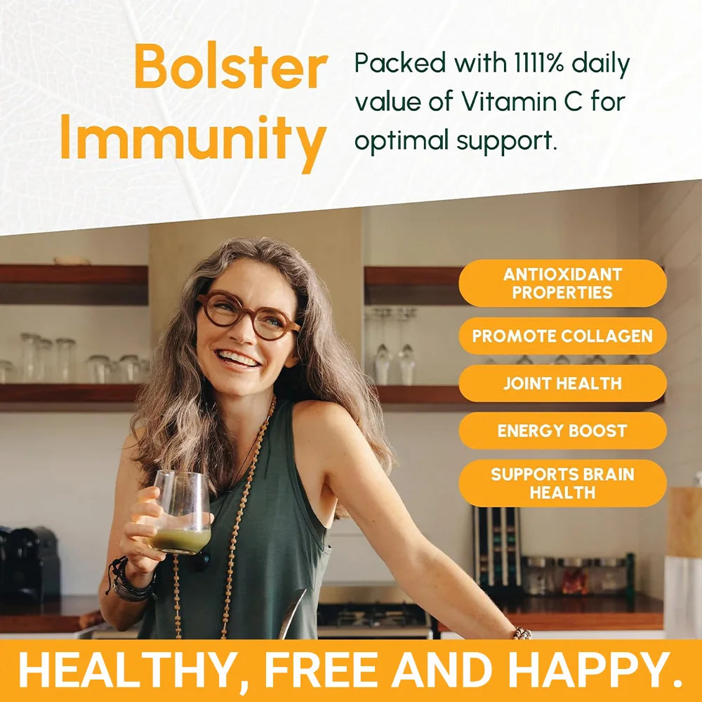 Vitamin C W/Rose Hips & Acerola | 1000mg | Two-Stage Timed-Release Healthy Immune Function, Skin, Hair & Nails Support | Non-GMO