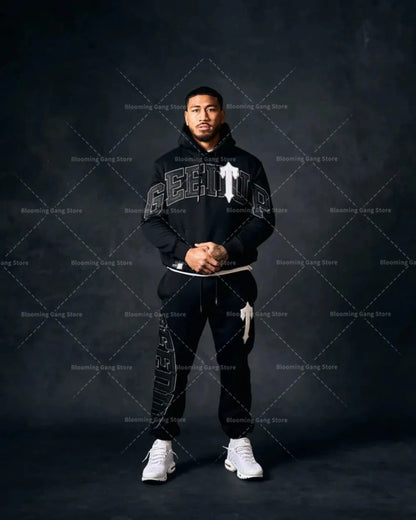 New Y2k Lettering Embroidered Harajuku Men Clothing Casual Women Sweatshirt Streetwear Punk Trendy Couple Tops Oversized Hoodies