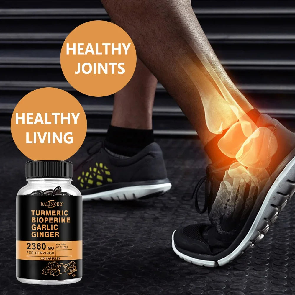 High Quality Curcumin Capsules - 2360 Mg, - Supports Joint, Brain, Cognitive and Digestive Health, Antioxidant, Non-GMO