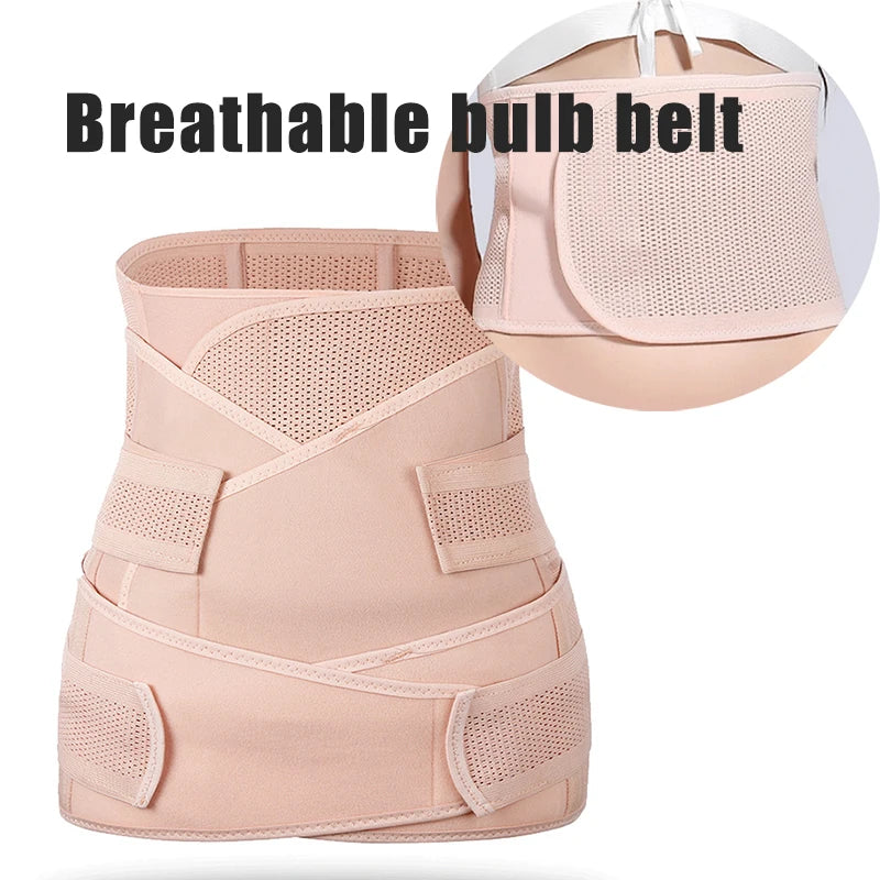 Breathable Adjustable Postpartum Abdominal Belt Cesarean Section Belt Thin Slimming Belt Pregnant Women Body Shaping Girdle
