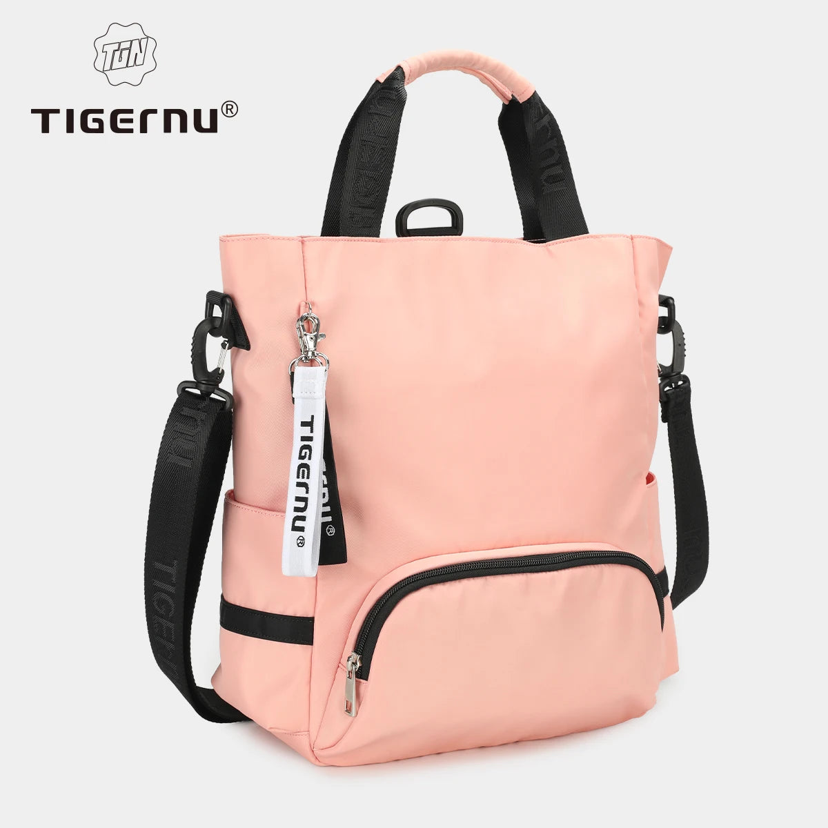 Tigernu Fashion 3 In1 Women Backpack Bag Leisure Tote Bag Shoulder Bag Light Weight College High School Bag Girls Handbag Female Pink