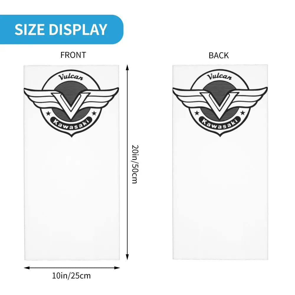 Vulcan Motorcycle Modren Bandana Neck Cover Printed Wrap Scarf Multi-use Headwear Outdoor Sports Unisex Adult Washable