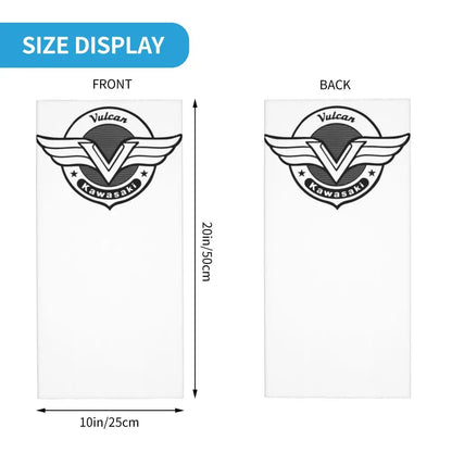Vulcan Motorcycle Modren Bandana Neck Cover Printed Wrap Scarf Multi-use Headwear Outdoor Sports Unisex Adult Washable