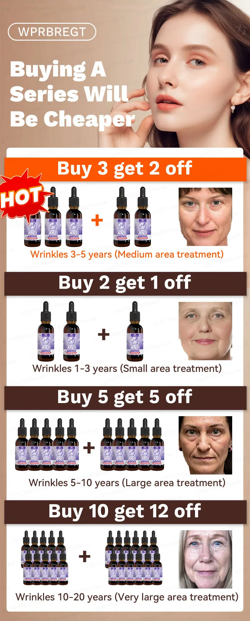 No wrinkles, 20 years younger