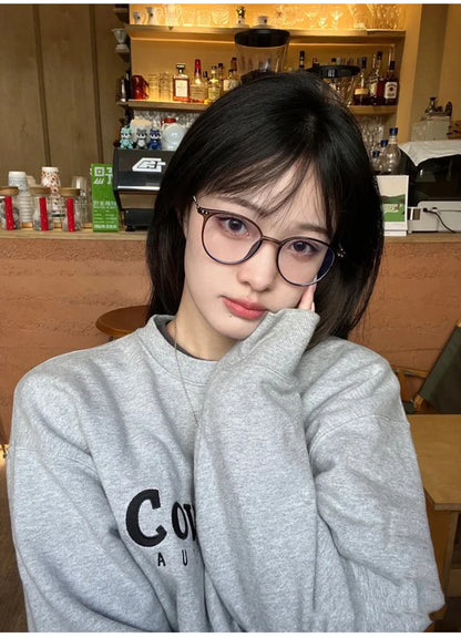 Men And Women Round Anti Blue Glasses Computer Frame Optical Lenses New Arrival 2023 Badiee Stylez