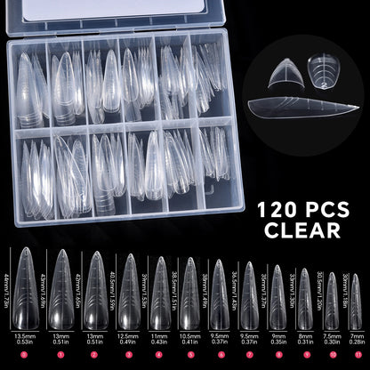 120Pcs Nail Forms For UV Gel Quick Building Extension Top Molds Dual Forms Acrylic Nail Art Tips Nails Accessories Tools 29 CHINA
