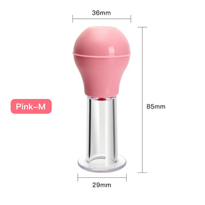 Facial Massage Cups Vacuum Cupping Skin Lifting Anti Cellulite Massager for Face Pvc Body Cups Skin Scraping Massage Jar Pink-M