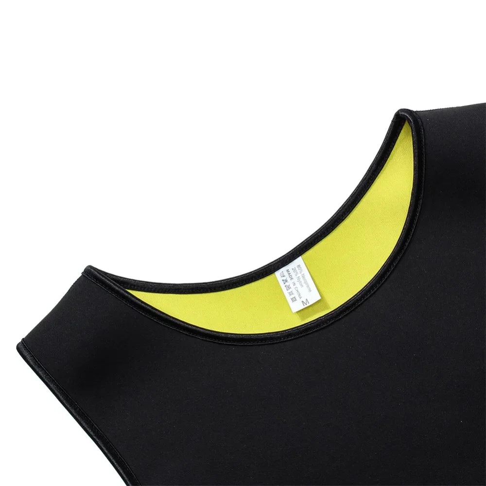 Men Training T-shirts Sauna Effect Sports Vest Exercise Tops Fitness Clothes Slimming Weight Loss Sportswear Workout Activewear