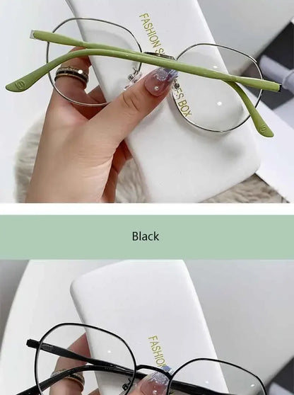 Retro Elegant Anti Blue Light Glasses Round Metal Frame Vintage Computer Gaming Eye Protection Classic Eyeglasses Badiee Stylez