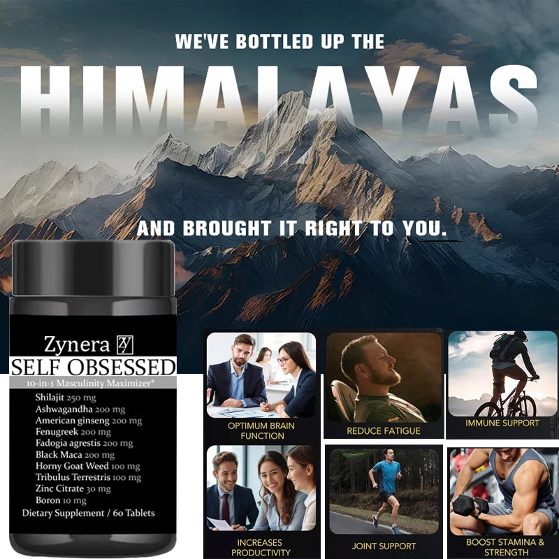 Shilajit Pure Himalayan Organic,Male Enhancing Supplement Stamina & Fast Acting Performancefor Energy, Strength & Immunity