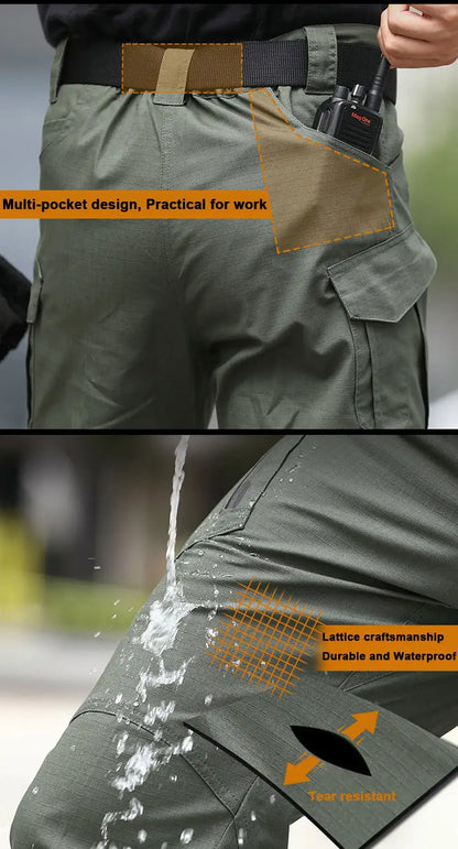 City Tactical Cargo Pants Classic Outdoor Hiking Trekking Army Tactical Joggers Pant Camouflage Military Multi Pocket Trousers - Badiee Stylez