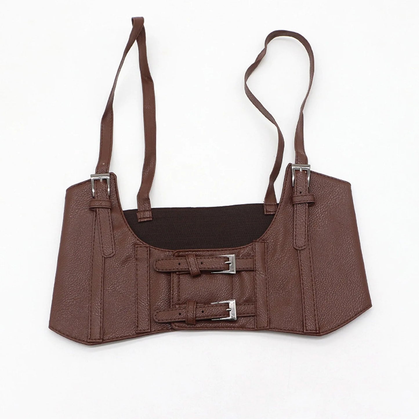 Women's Waist Belt Underbust Corset PU Leather Adjustable Punk Cummerbund Corset Wide Belts Dress Costume Waistband Cincher 1PC