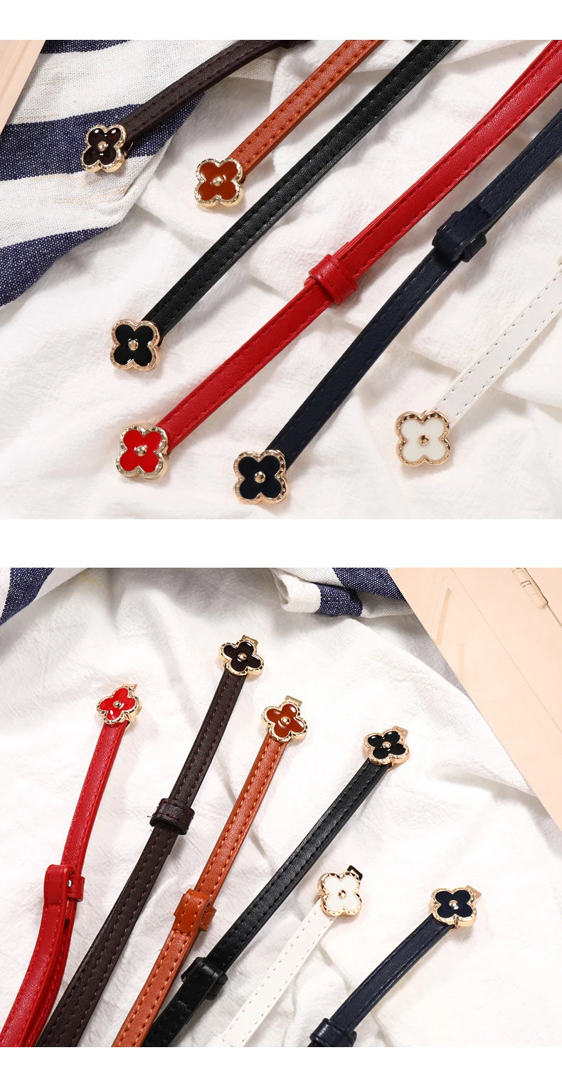 Belt female models super leather hundred with 2023 new belt ladies pin buckle fashion decoration jeans belt cowhide simple Badiee Stylez